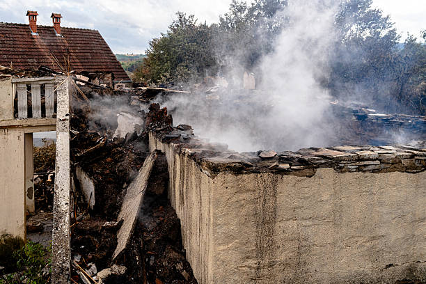 Professional Fire Damage Removal technician working in Katy, TX